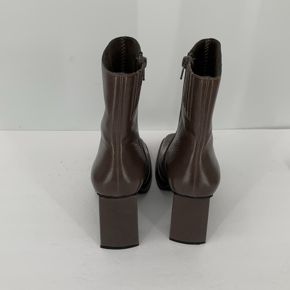 Jeffrey Campbell Maximal Platform short bootie boot gray heel leather zip new 6 - Picture 5 of 6